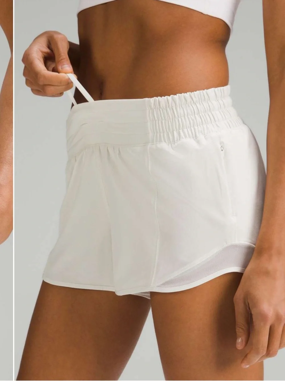 lululemon athletica Hotty Hot Lined Shorts Bone